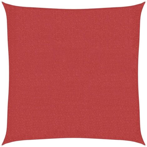 Sunshade Sail 160 g/m² Red 3x3 m HDPE vidaXL