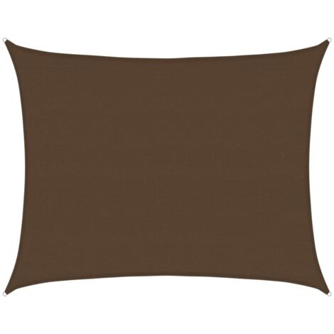 Sunshade Sail 160 g/m² Brown 6x7 m HDPE vidaXL