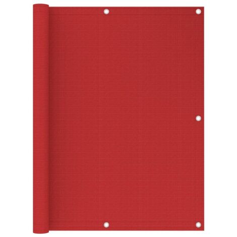 Balcony Screen Red 120x500 cm HDPE vidaXL