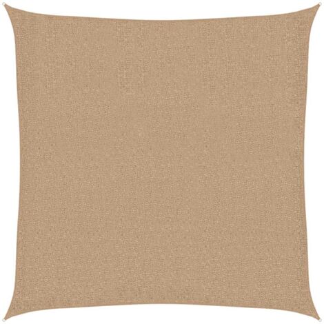 Sunshade Sail 160 g/m² Taupe 4.5x4.5 m HDPE vidaXL