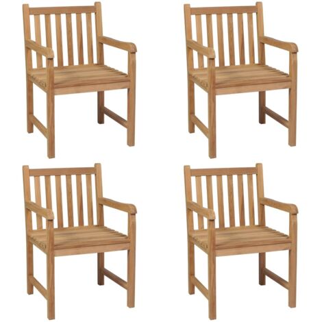 Outdoor Chair  Set of 4  Brown vidaXL