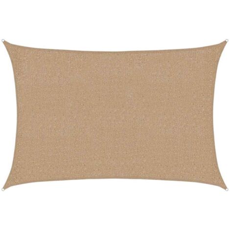Sunshade Sail 160 g/m² Taupe 2x2.5 m HDPE vidaXL