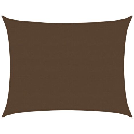 Sunshade Sail 160 g/m² Brown 6x8 m HDPE vidaXL