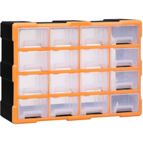 Multi-drawer Organiser with 16 Middle Drawers 52x16x37 cm vidaXL