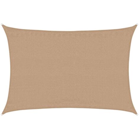 Sunshade Sail 160 g/m² Taupe 3.5x4.5 m HDPE vidaXL