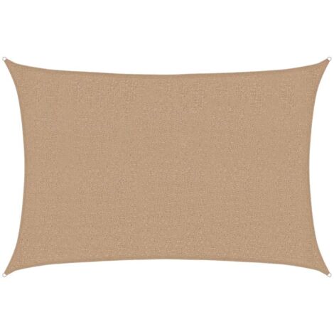Sunshade Sail 160 g/m² Taupe 2.5x3.5 m HDPE vidaXL