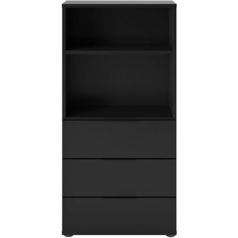 Black dresser online with shelves