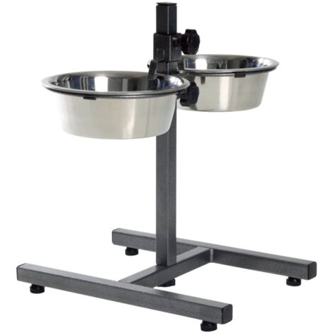 adjustable dog bowl stand