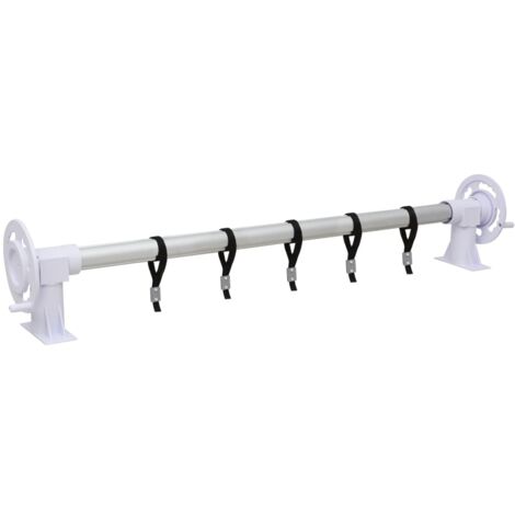Pool Cover Roller with Plastic Base vidaXL