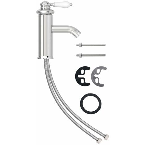 Bathroom Basin Faucet Chromed Finish 130x180 mm vidaXL