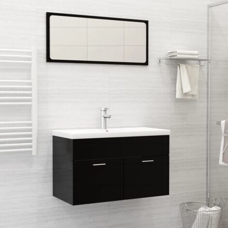 Built-in Basin with Faucet 81x39x18 cm Ceramic White vidaXL