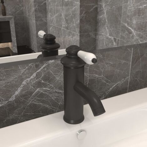 Bathroom Basin Faucet Grey 130x180 mm vidaXL
