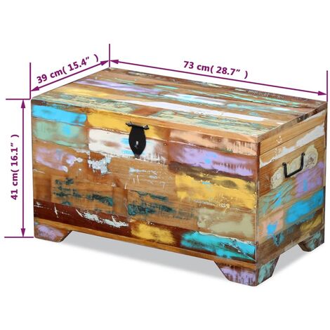 Storage Chest Solid Reclaimed Wood vidaXL