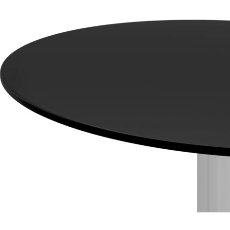 Coffee Table Black 40 cm Tempered Glass vidaXL