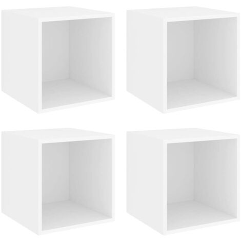 Wall Cabinets 4 pcs White 37x37x37 cm Engineered Wood vidaXL (1/5)