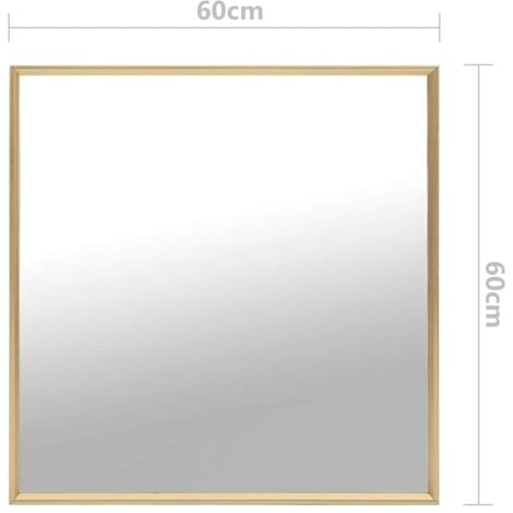 Mirror Gold 60x60 cm vidaXL