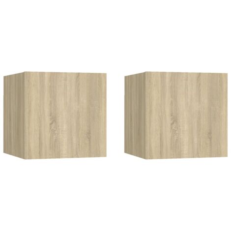 Bedside Cabinets 2 pcs Sonoma Oak 30.5x30x30 cm Engineered Wood vidaXL