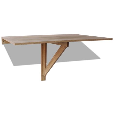 Folding Wall Table Oak 100x60 cm vidaXL