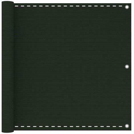 Balcony Screen Dark Green 90x300 cm HDPE vidaXL