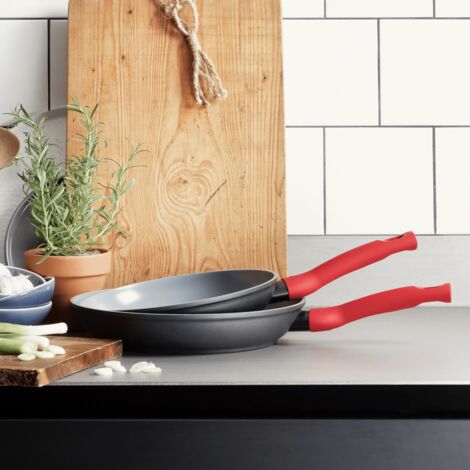 2 Piece Frying Pan Set Red CUISINOX