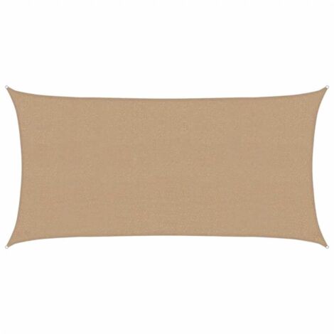 Sunshade Sail 160 g/m² Taupe 2.5x4.5 m HDPE vidaXL