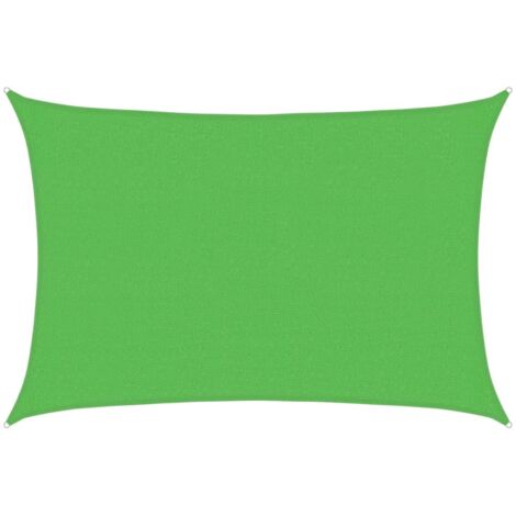 Sunshade Sail 160 g/m² Light Green 2.5x3.5 m HDPE vidaXL