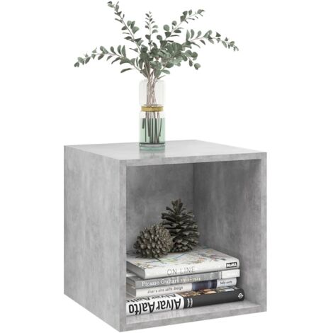 Wall Cabinet Concrete Grey 37x37x37 cm Engineered Wood vidaXL