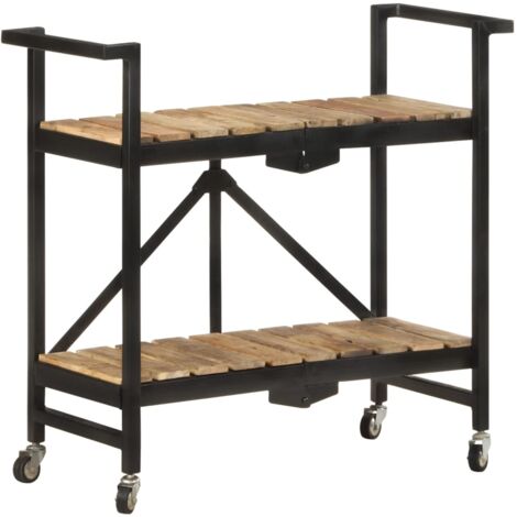 Kitchen Trolley 87x36x81 cm Solid Mango Wood vidaXL (1/5)