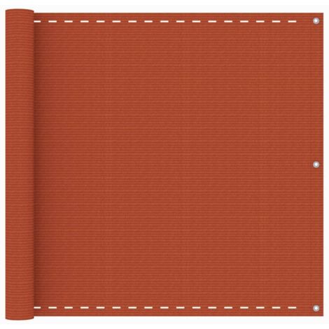 Balcony Screen Orange 90x400 cm HDPE vidaXL