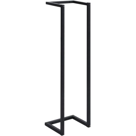 Towel Rack Black 25x20x95 cm Iron vidaXL