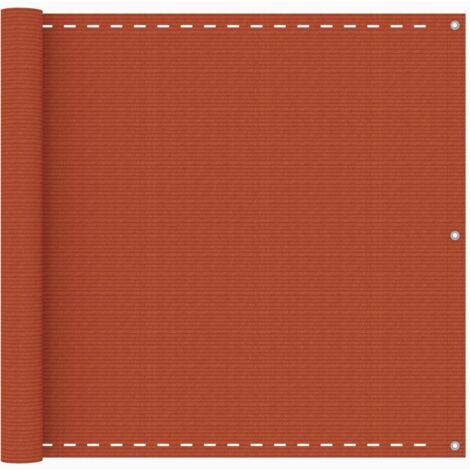 Balcony Screen Orange 90x500 cm HDPE vidaXL