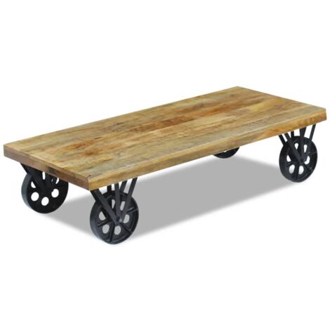 Coffee Table Mango Wood 120x60x30 cm vidaXL