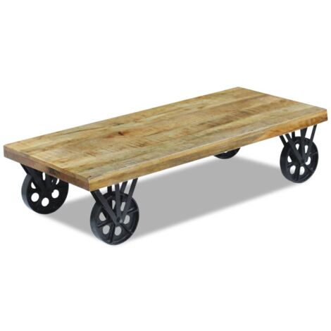 Coffee Table Mango Wood 120x60x30 cm vidaXL