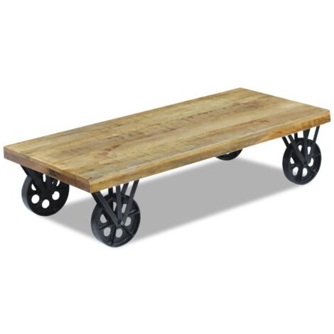 Coffee Table Mango Wood 120x60x30 cm vidaXL