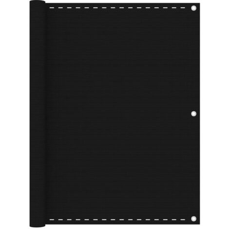 Balcony Screen Black 120x500 cm HDPE vidaXL