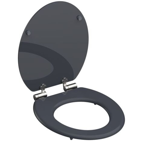 Toilet Seat with Soft-Close SPIRIT ATHRAZIT Anthracite Matte SCHÜTTE