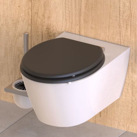 Toilet Seat with Soft-Close SPIRIT ATHRAZIT Anthracite Matte SCHÜTTE