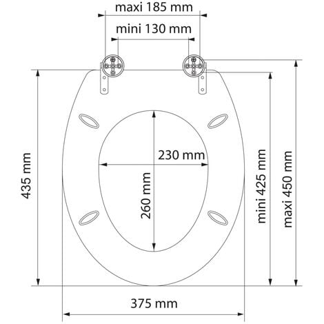 Toilet Seat with Soft-Close SPIRIT ATHRAZIT Anthracite Matte SCHÜTTE
