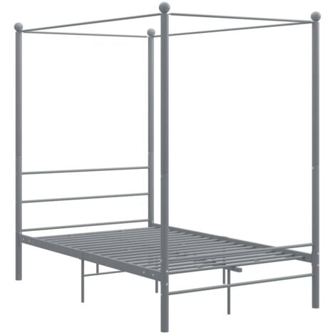 Steel canopy store bed frame