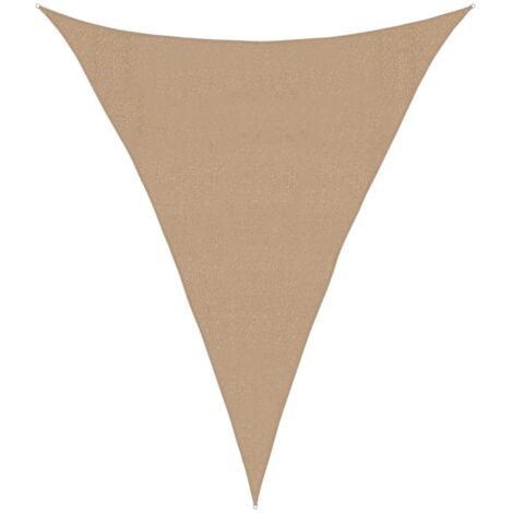 Sunshade Sail 160 g/m² Taupe 3x4x4 m HDPE vidaXL