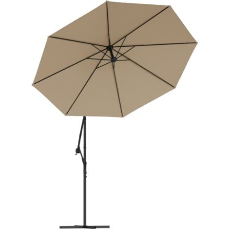 Replacement Fabric for Cantilever Umbrella Taupe 350 cm vidaXL