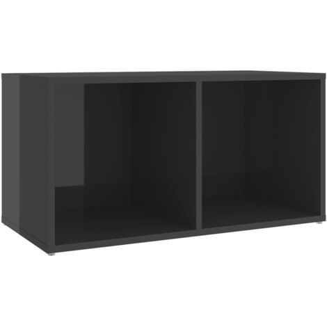 TV Cabinet High Gloss Grey 72x35x36.5 cm Engineered Wood vidaXL (1/5)