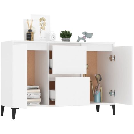 Sideboard White 104x35x70 cm Engineered Wood vidaXL