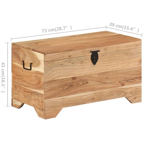 Storage Chest Solid Acacia Wood vidaXL