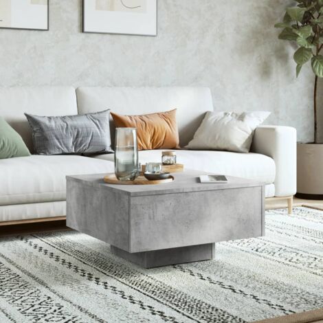 Coffee Table Concrete Grey 60x60x31.5 cm Engineered Wood vidaXL