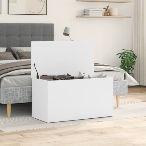 Storage Chest White 84x42x46 cm Engineered Wood vidaXL