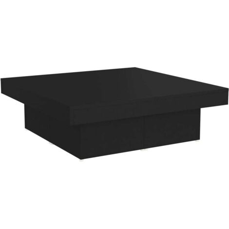 Coffee Table Black 90x90x28 cm Engineered Wood vidaXL