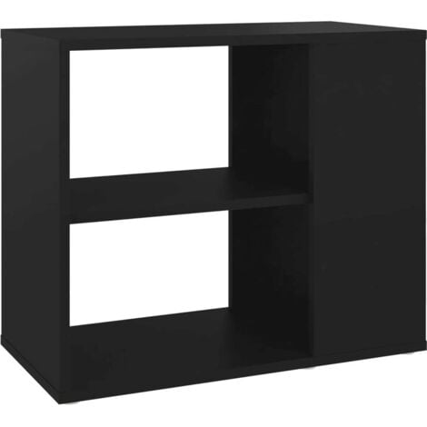Side Cabinet Black 60x30x50 cm Engineered Wood vidaXL