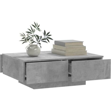 Coffee Table Concrete Grey 90x60x31 cm Engineered Wood vidaXL