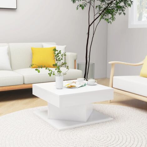 Coffee Table White 57x57x30 cm Engineered Wood vidaXL